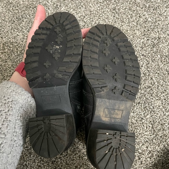 Zodiac black moto zipper buckle boots 6 - Picture 7 of 12